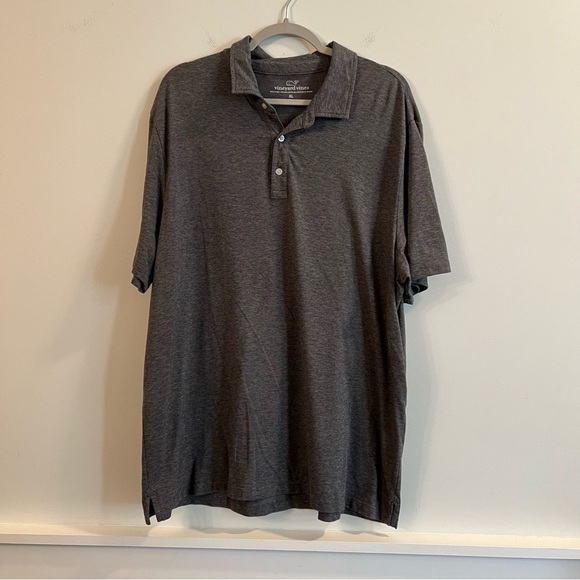 Men’s Vineyard Vines Charcoal Gray Polo Shirt size XL - Picture 1 of 5